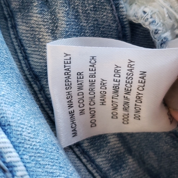 LIVA denim shorts 26 button down Y2K 90s - Picture 5 of 5